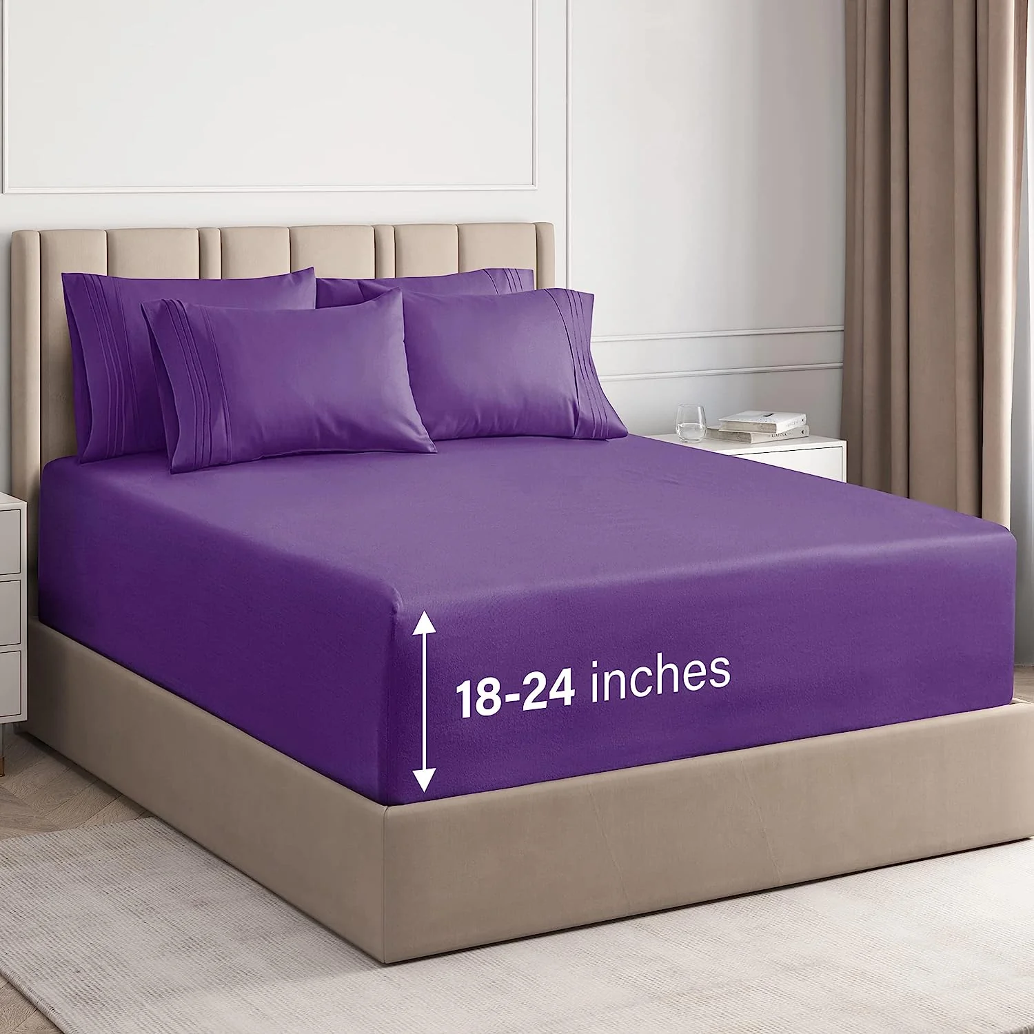 6 Piece Deep Pocket Sheet Set - Image 37