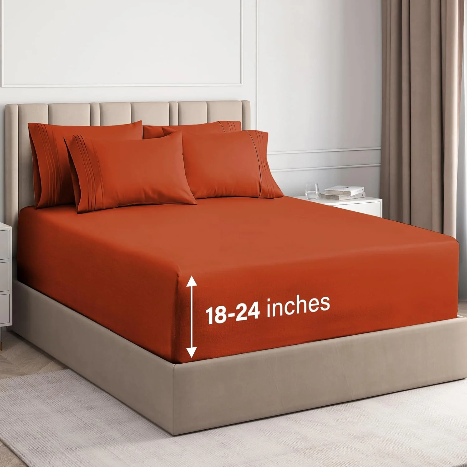 6 Piece Deep Pocket Sheet Set - Image 53