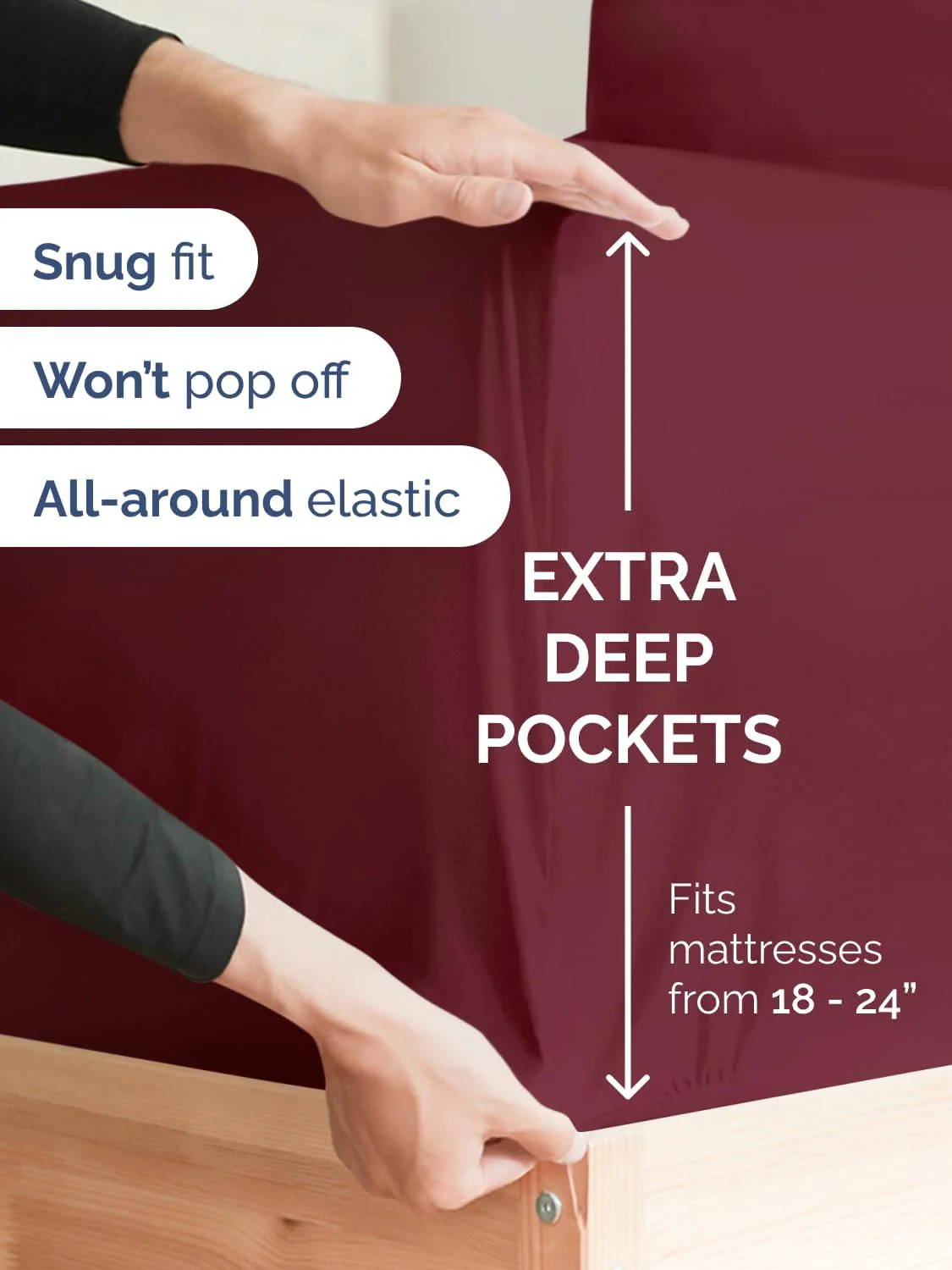 6 Piece Deep Pocket Sheet Set - Image 63