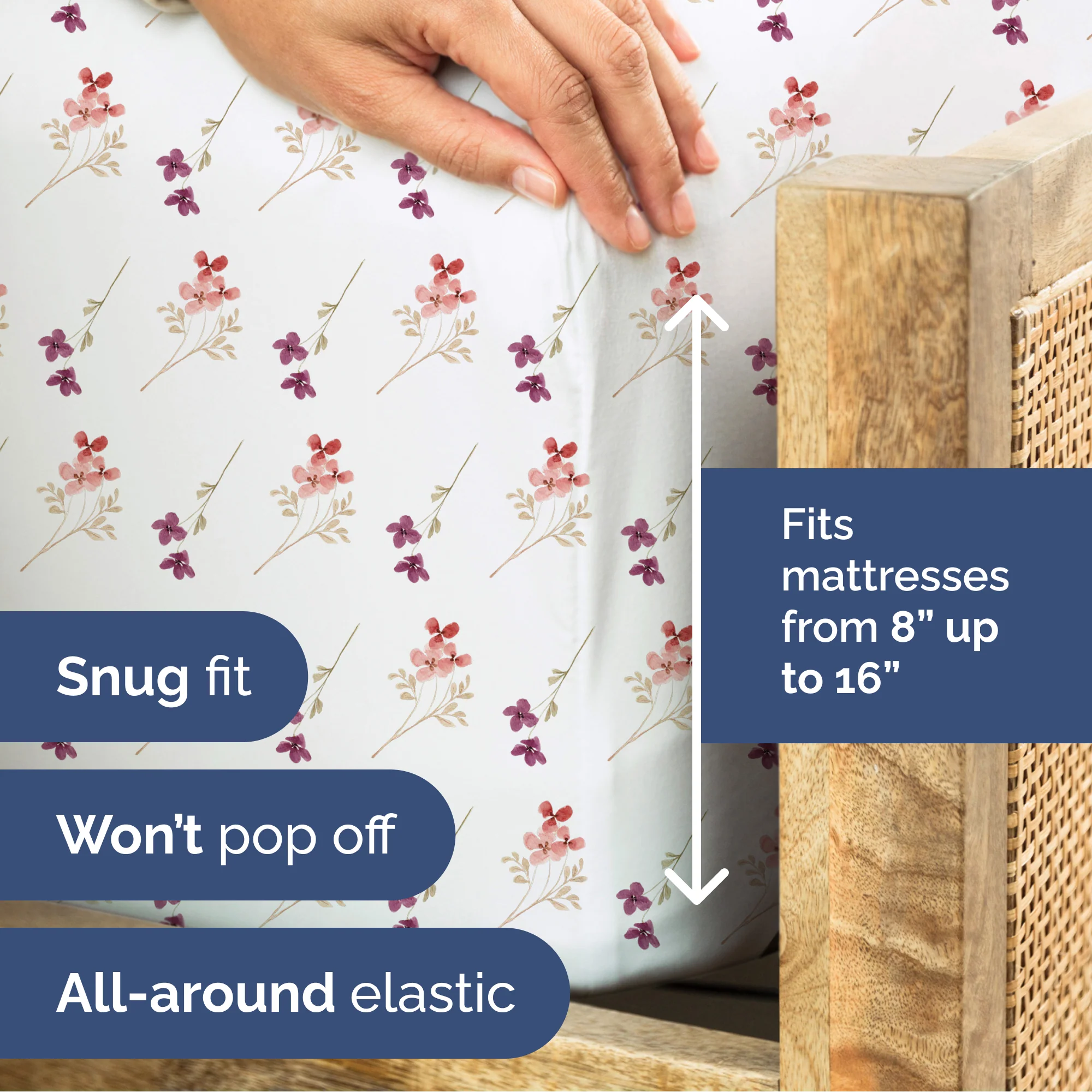 4 Piece Floral Sheet Set - Image 23