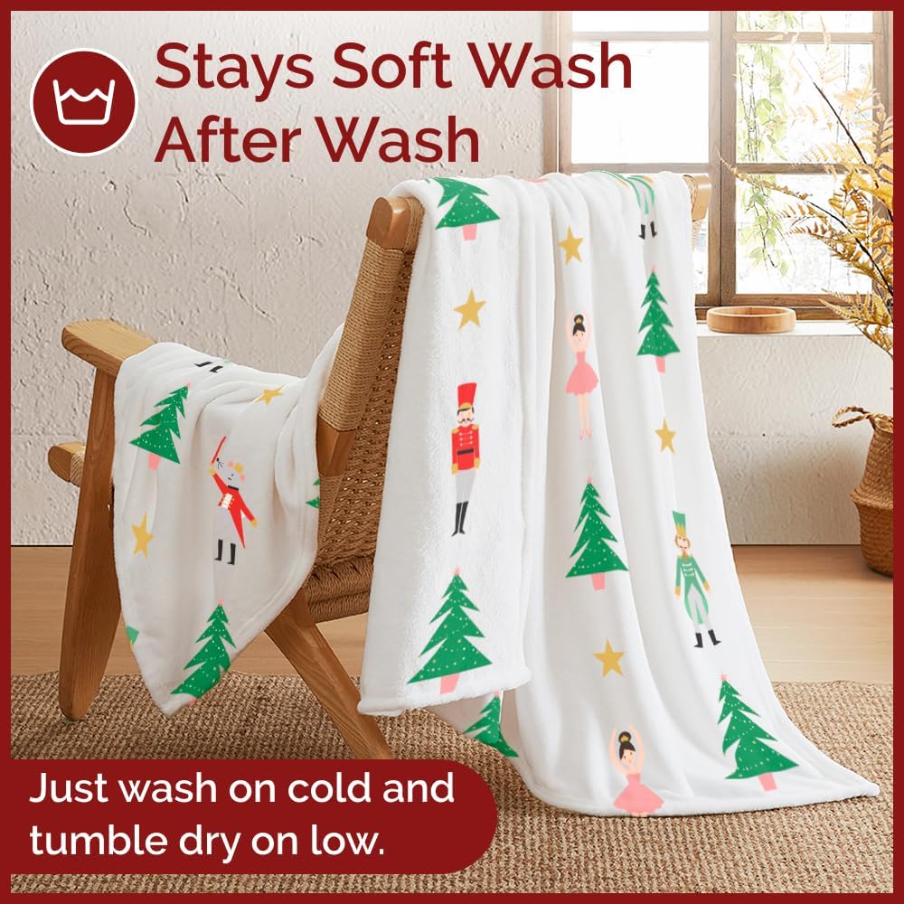 Christmas Printed Flannel Blanket - Image 27