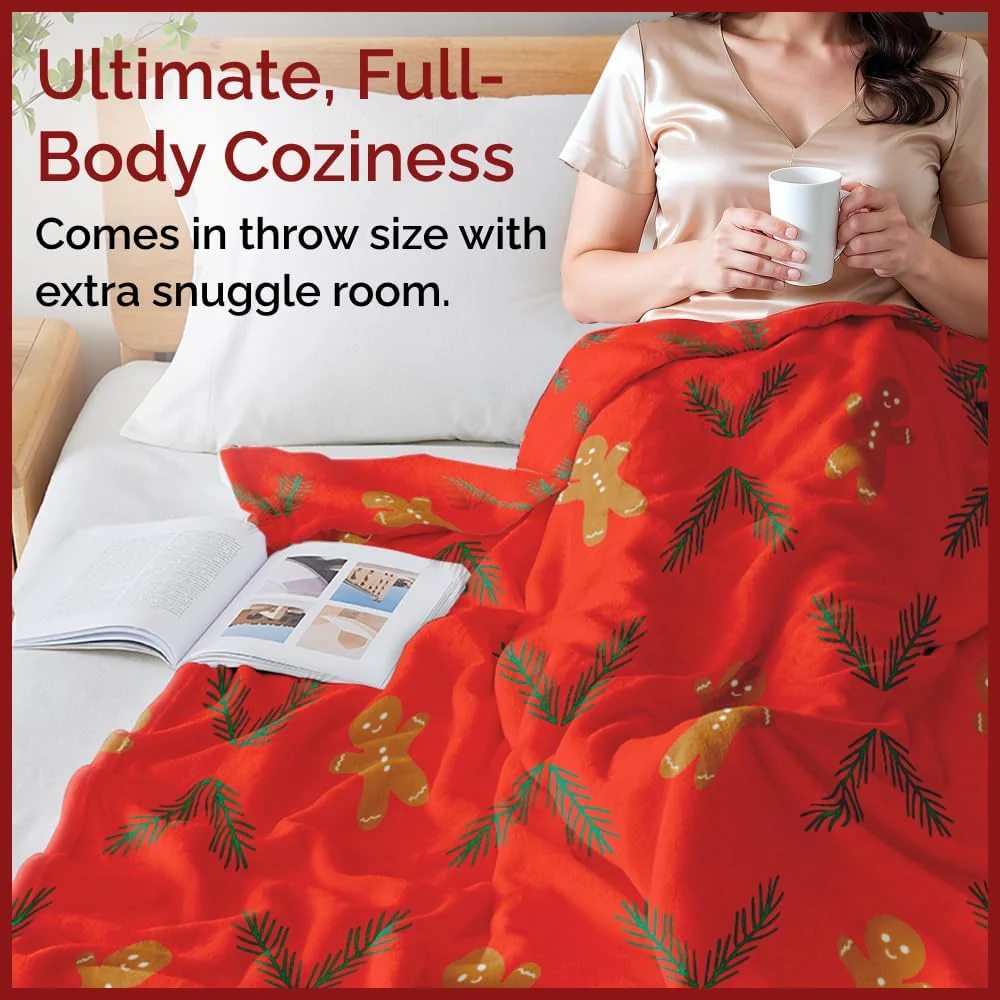 Christmas Printed Flannel Blanket - Image 31