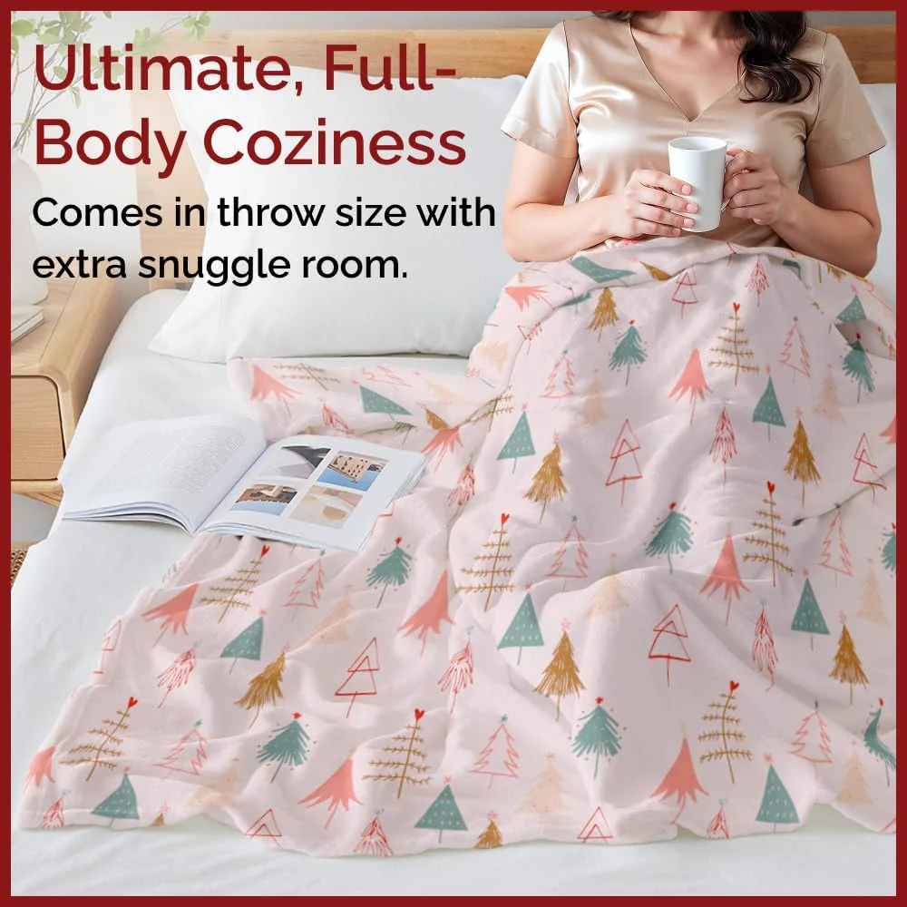 Christmas Printed Flannel Blanket - Image 36