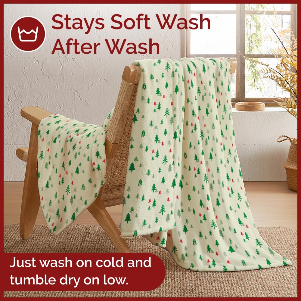 Christmas Printed Flannel Blanket - Image 42