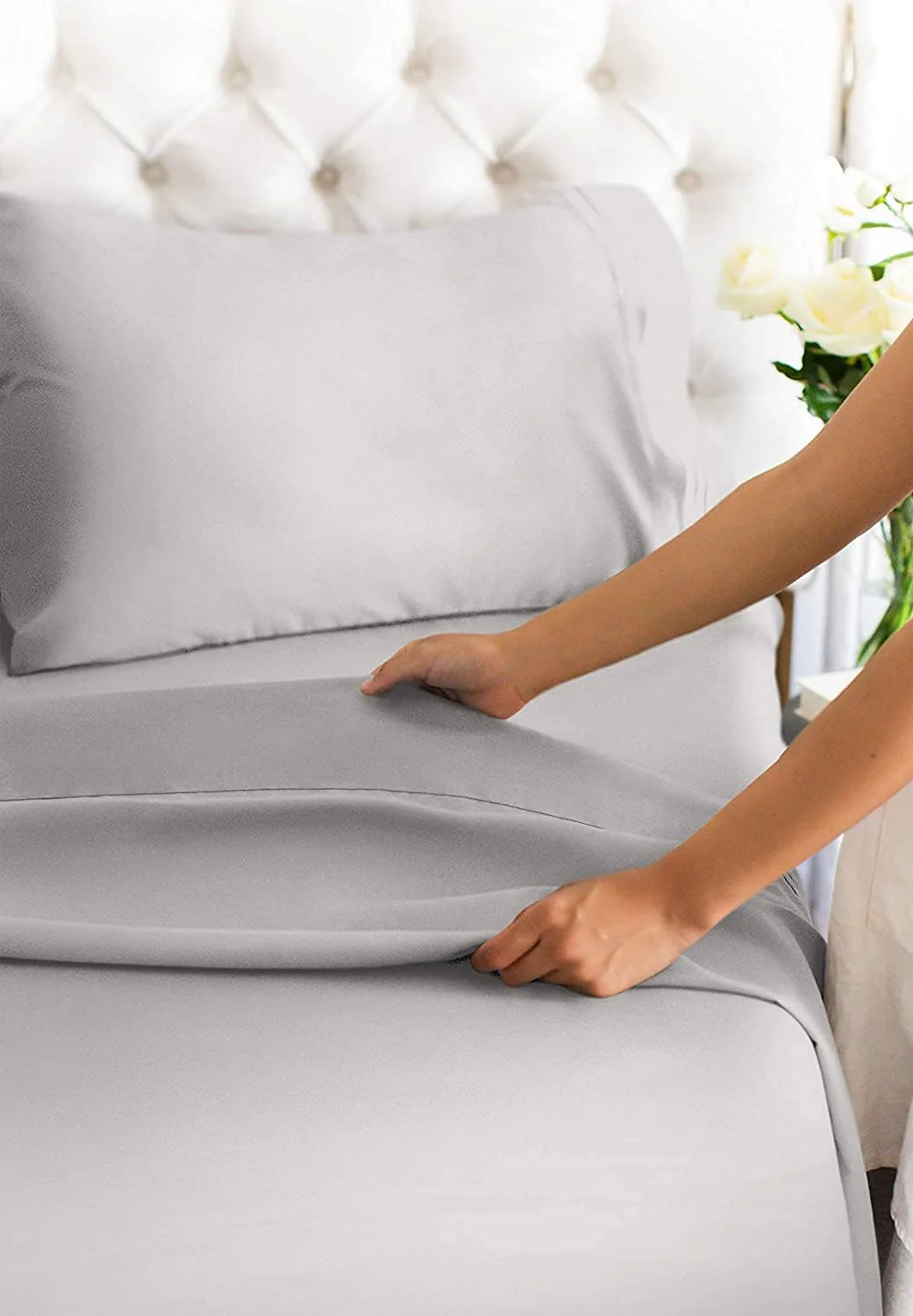 Cotton 1000 Thread Count 4 Piece Sheet Set - Image 10