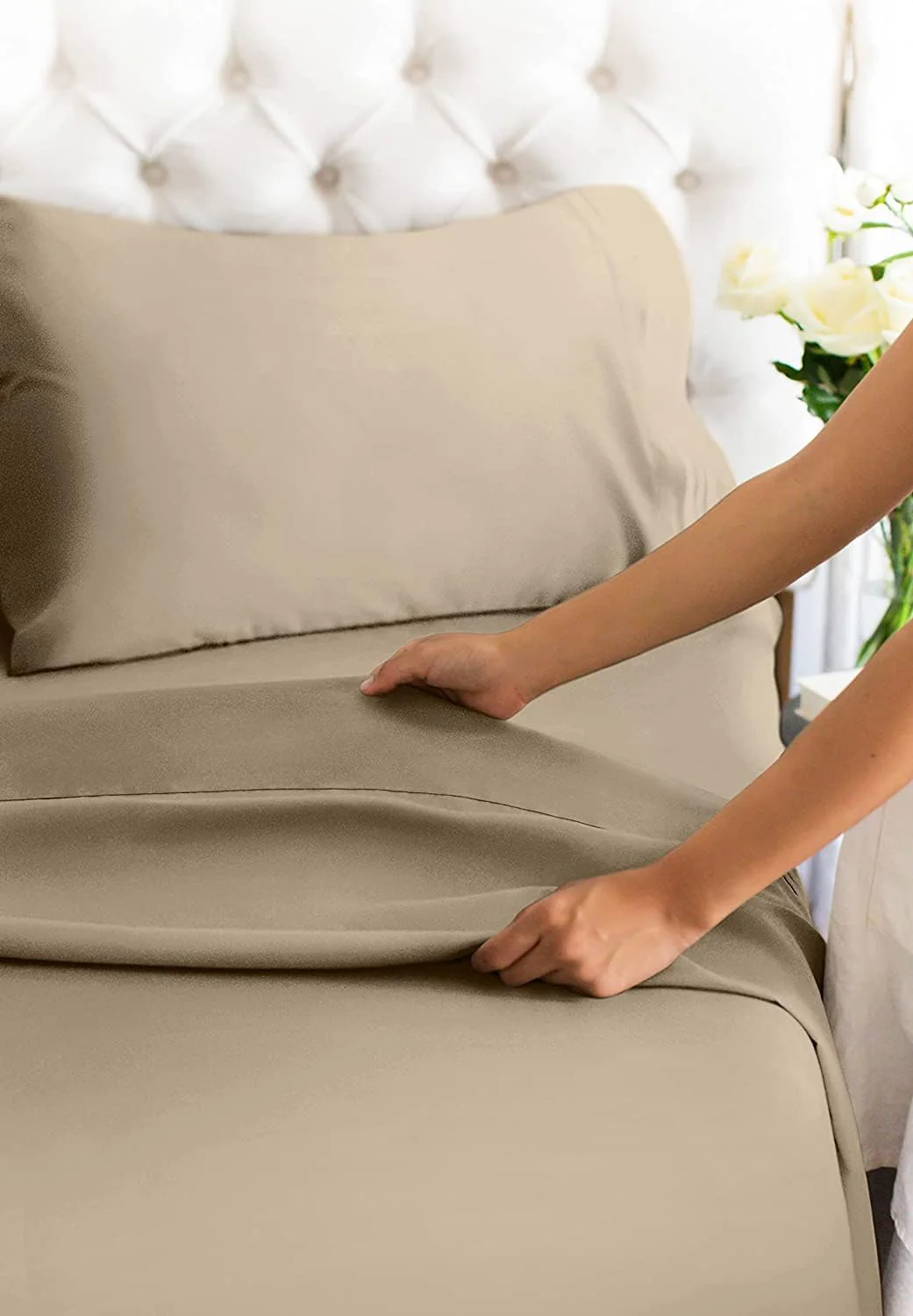 Cotton 1000 Thread Count 4 Piece Sheet Set - Image 6