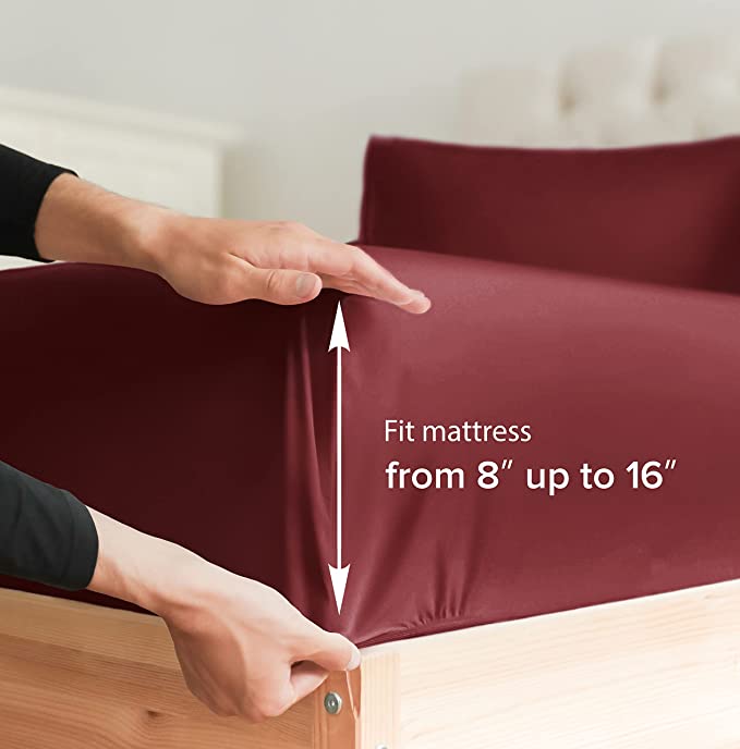 Cotton 400 Thread Count Standard Single Fitted Sheet - Image 25