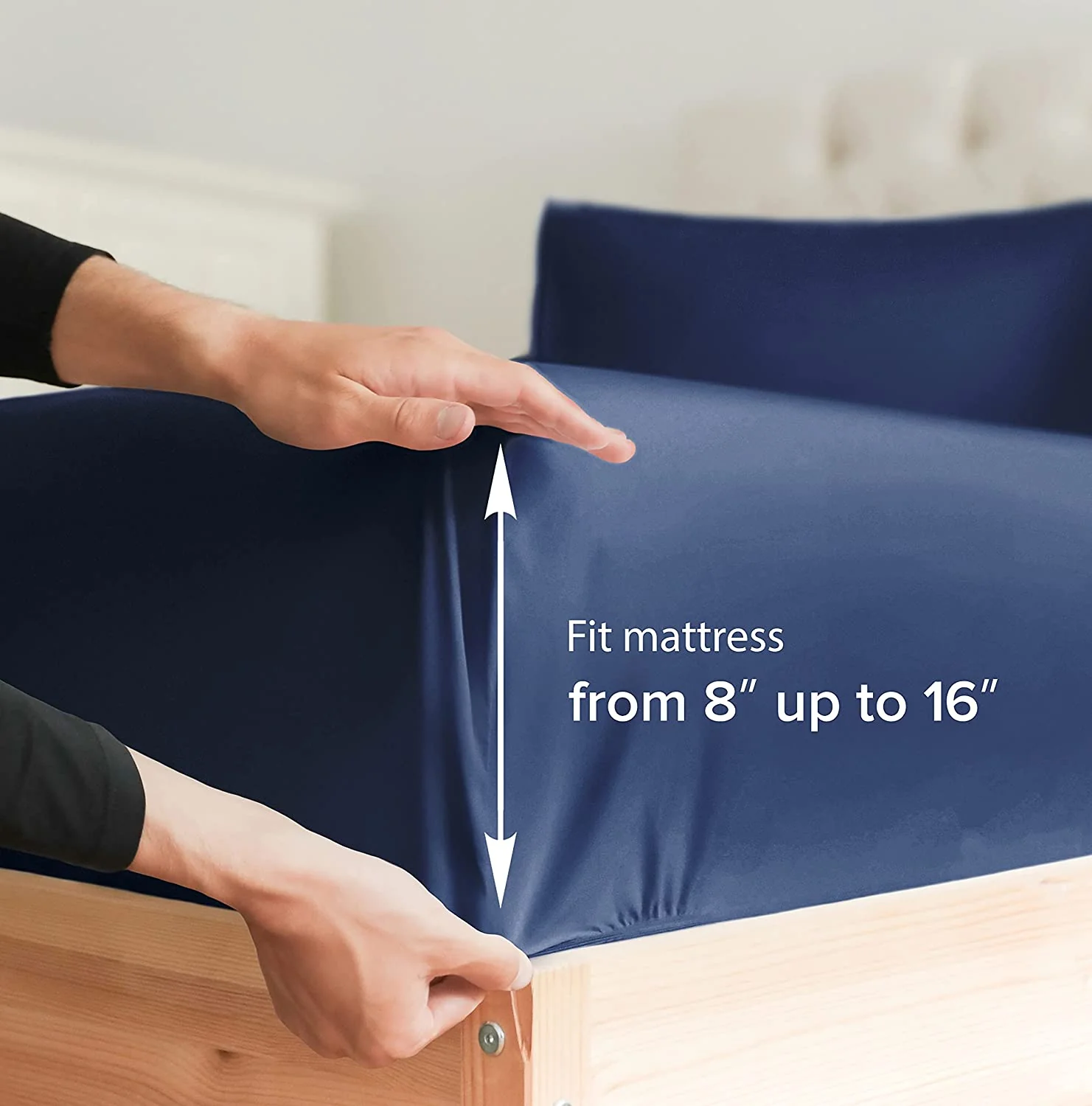 Cotton 400 Thread Count Standard Single Fitted Sheet - Image 31