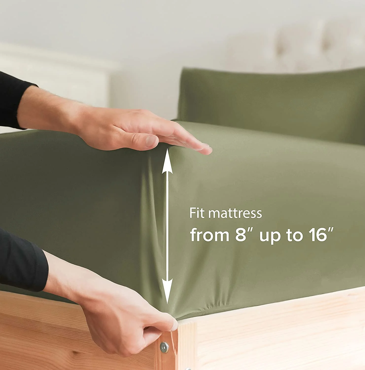 Cotton 400 Thread Count Standard Single Fitted Sheet - Image 34