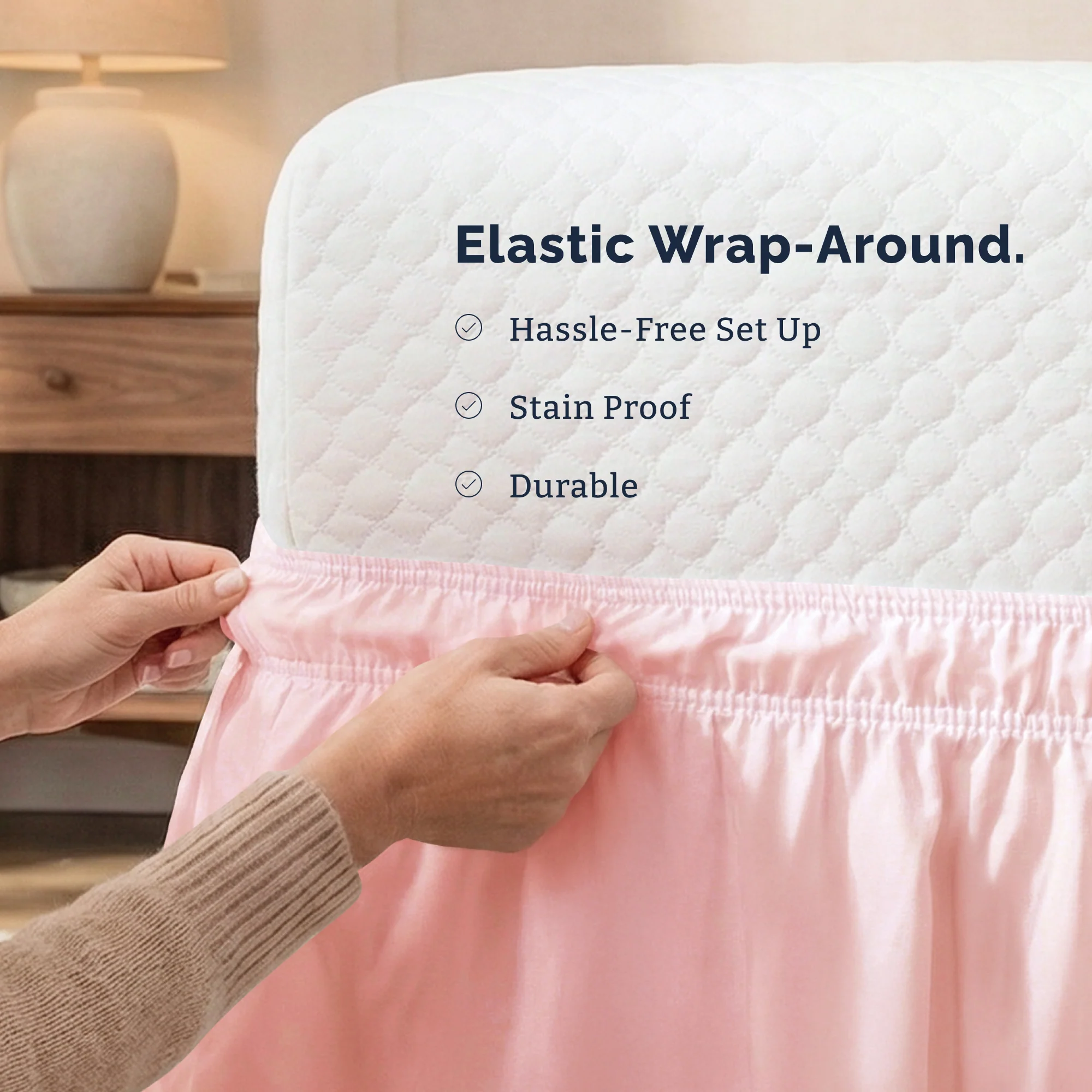 Ruffled Elastic Wrap Around Bedskirt - Image 21