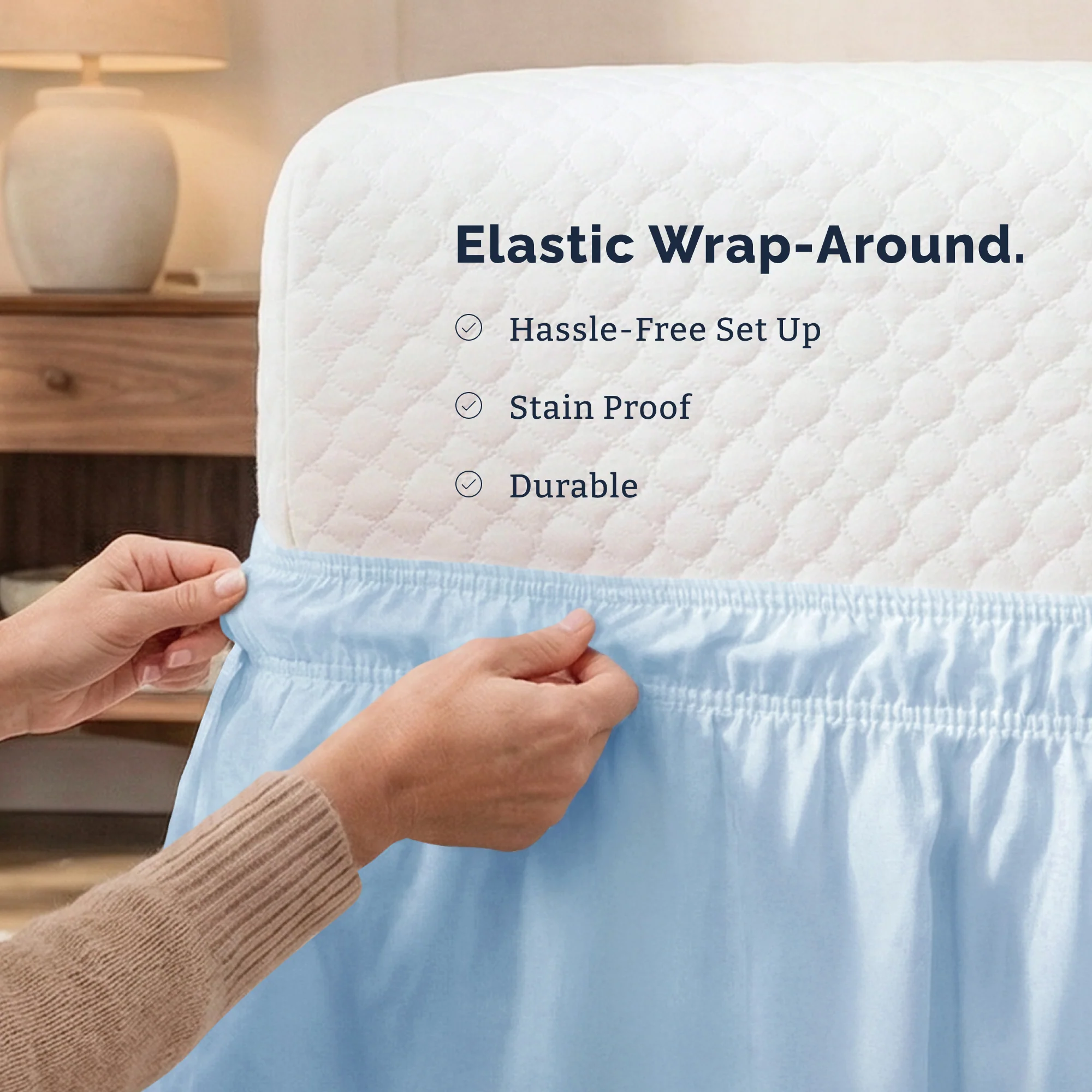 Ruffled Elastic Wrap Around Bedskirt - Image 109