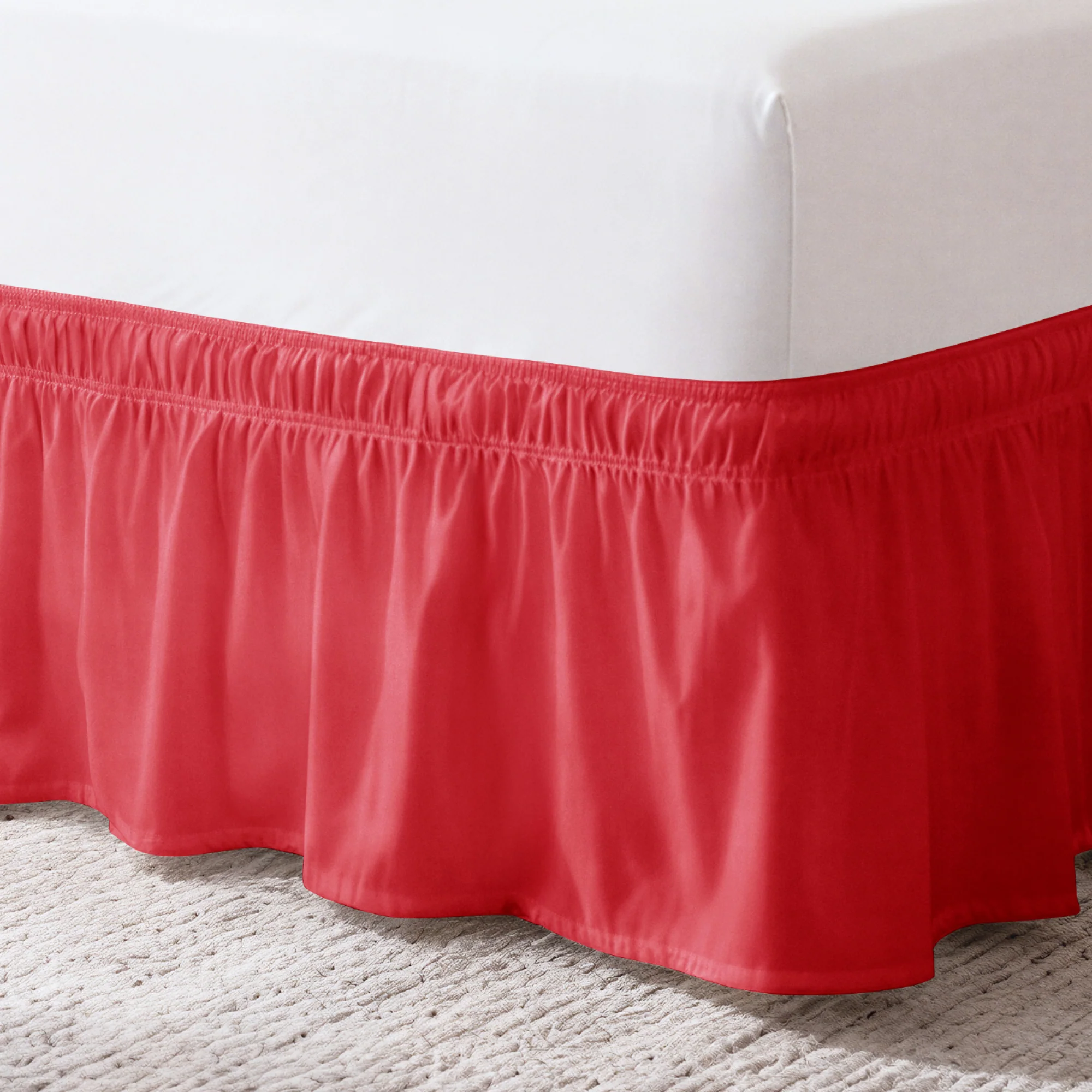 Ruffled Elastic Wrap Around Bedskirt - Image 75